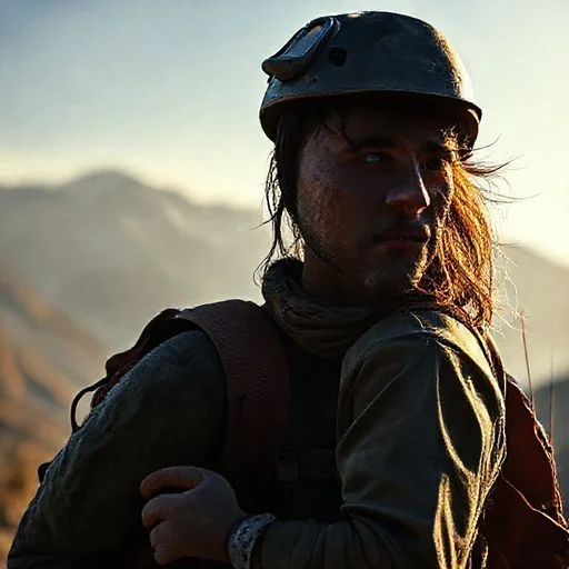 Close-up of a vintage brass compass, heavily weathered with intricate engravings, resting on a rough, dark stone surface.